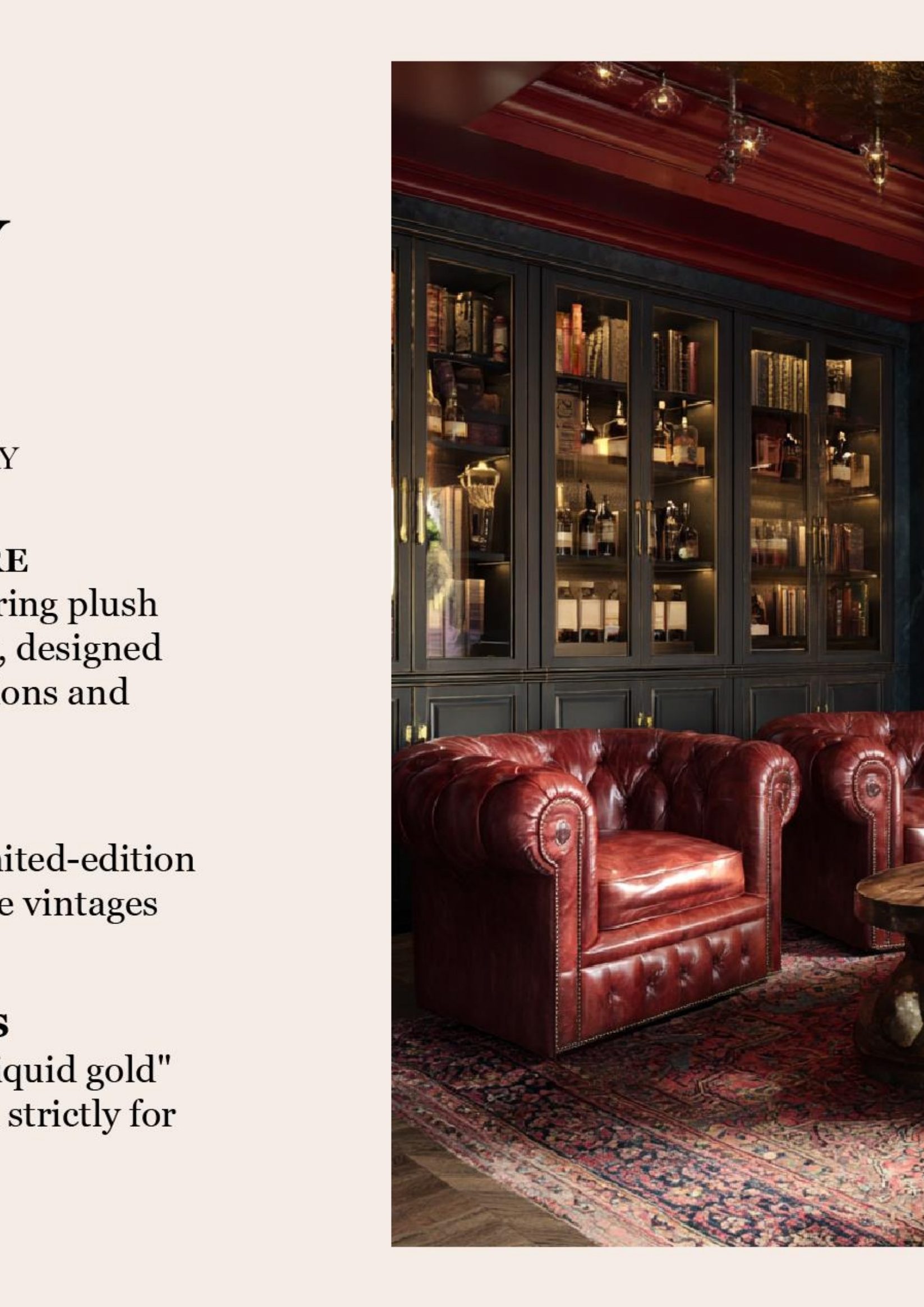 Whiskey vault lounge